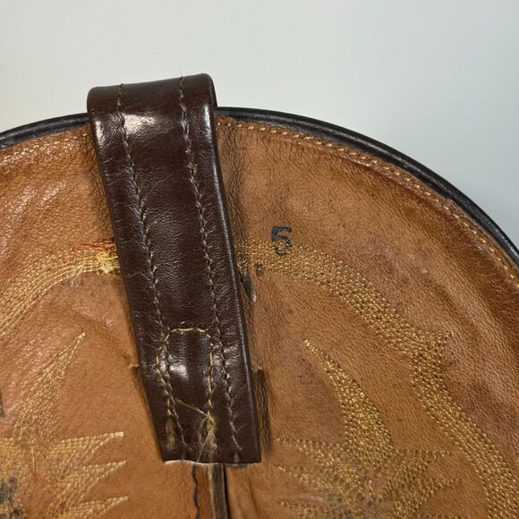 Tony Lama Boots Mens US 9.5D Brown Stockman CT2032 Cowboy Western Leather main image 7